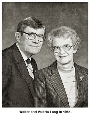 Walter and Valeria Lang in 1984 – founders of mission "Creation Moments"